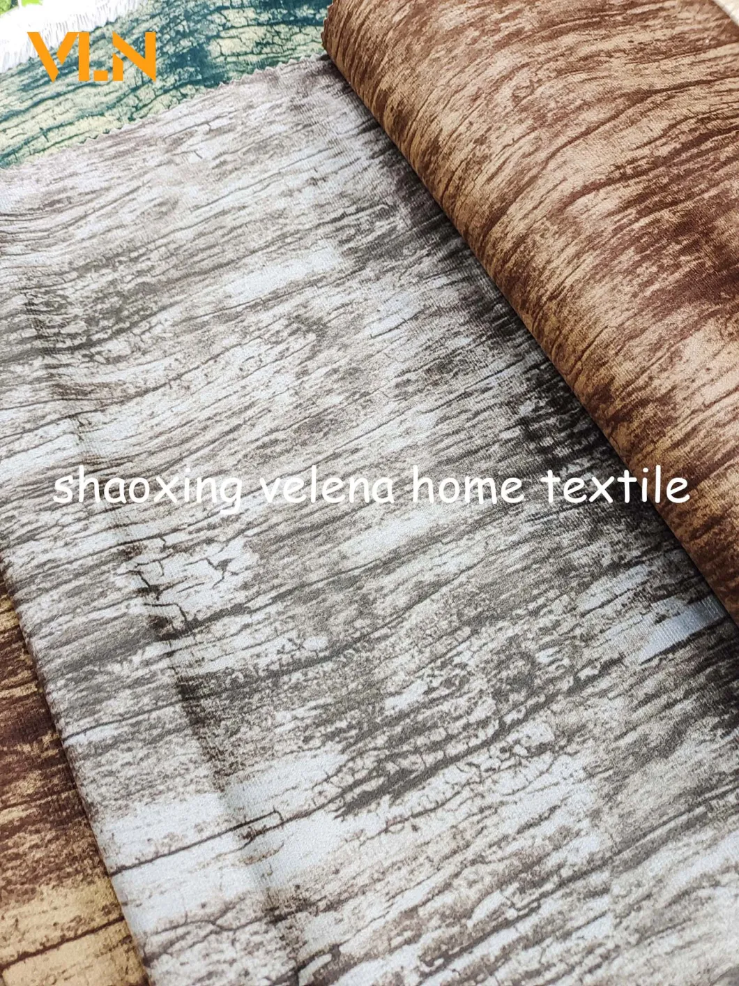 Furniture Fabric Home Textiles 100% Polyester Holland Velvet Dyeing with Printing High Quality Upholstery