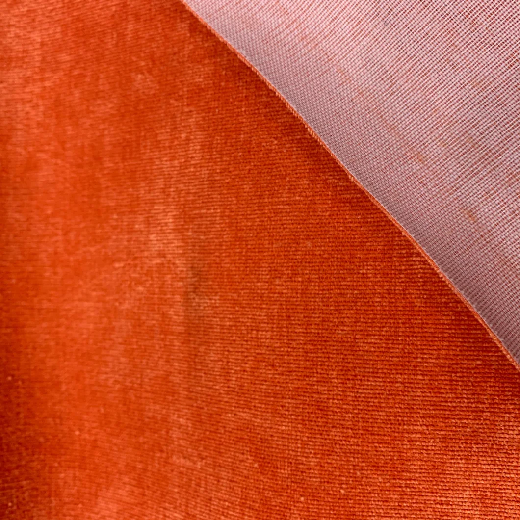 Textile Fabric 100%Polyester Corduroy Plain Dyed Furniture Fabrics Upholstery Fabric Decorative Fabric for Sofa Fabrics Ready Goods for Fast Shipment
