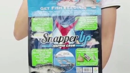 Diseño de bolsas de alimentación de aves de corral de pescado de ganado usado impreso personalizado para animales