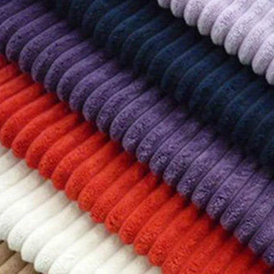 Tejido de pana de tiras gruesas de terciopelo textil para el hogar de alta calidad para tapicería