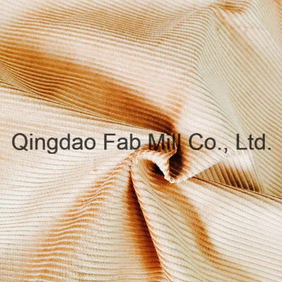 8 Gales 100% tejido de pana de algodón orgánico para pantalones, etc. (QF16-2670)