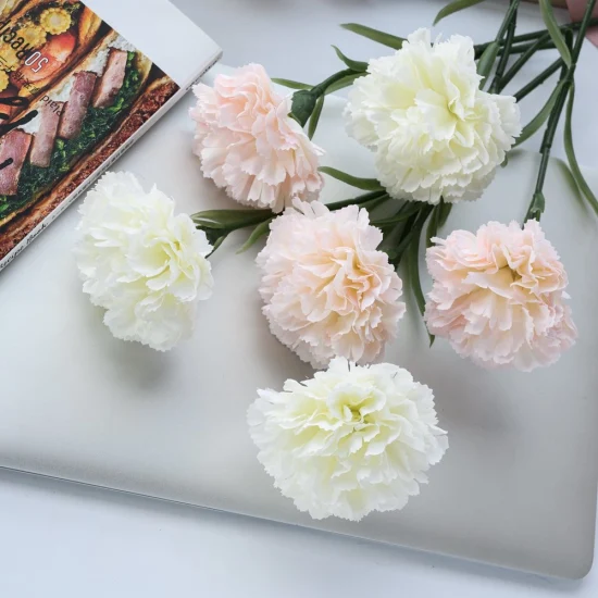 Clavel regalo de vacaciones de la madre fábrica de flores de imitación decoración del hogar boda transfronteriza al por mayor diseño de flores falsas